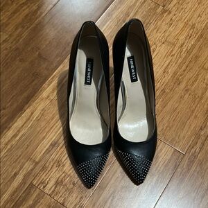 Nine West Black Heels Pointed Toe Classic
